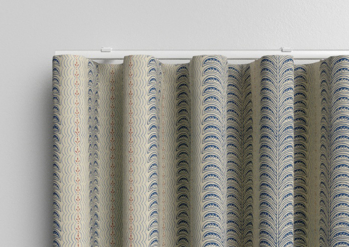 Land & Shore Fintra Stripe, Blue Red - Made to Measure Curtains - Image 13